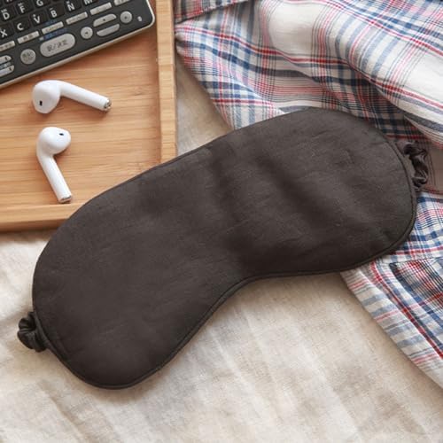 100% Pure Linen Sleep Mask Blackout Eye Mask by Unknown