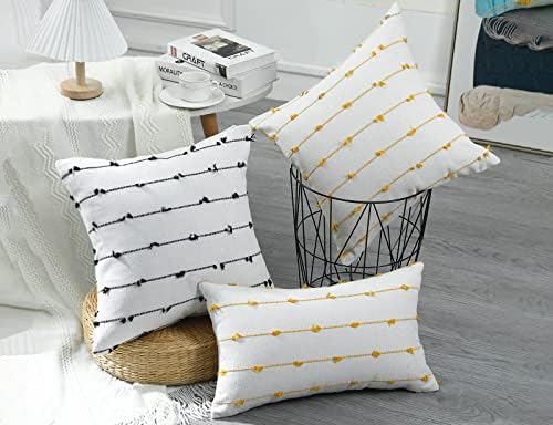 NUYECY Set of 2 Boho Throw Pillow Covers 28x28 - Image 3