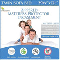 Sleeper Sofa Twin Size Mattress Protector 39" Wx72 Lx5 D by FourSeasonsEssentials
