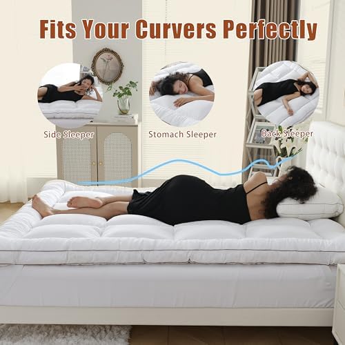 WhatsBedding 3 Inch Memory Foam Mattress Topper, 1700 GSM - Image 5