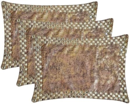 Pack of 2 Decorative Lumbar Pillow Cover Gold, Crystal Embroidery Lumbar - Image 4