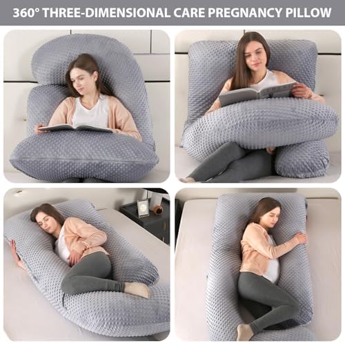 Elover U Shaped Pregnancy Pillow, Full Body Maternity Support - Image 4