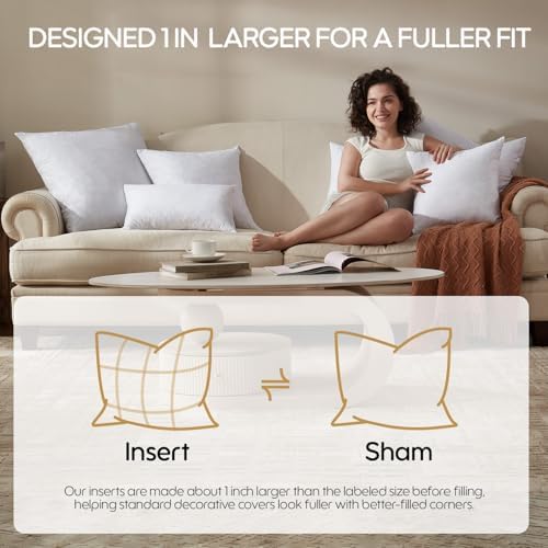 12x20 Feather Lumbar Pillow Insert Set of 2, Decorative Throw Pillow Insert - Image 3