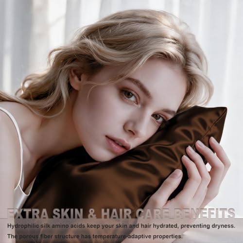 LYSHIN Silk Pillow Cases 2 Pack Standard Size - Image 3