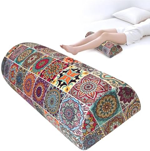 Knee Pillow for Back Sleeping – Half Moon Bolster Pillow for Under Knee While by Unknown