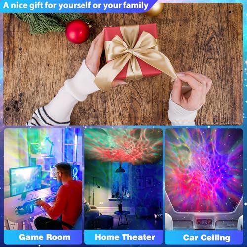 YXQUA Astronaut Galaxy Star Projector for Kids, White Guitar - Image 7