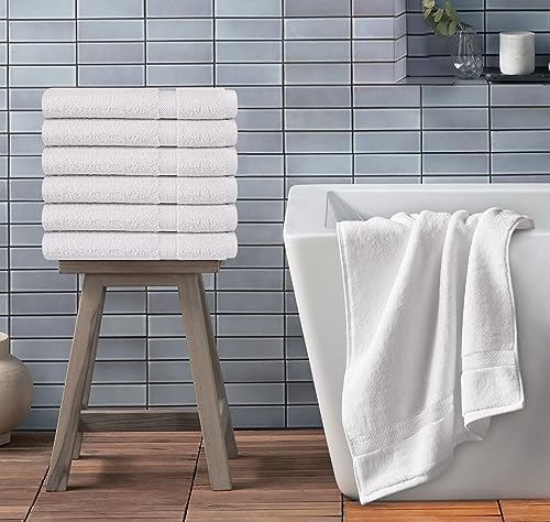 Towel and Linen Mart 100% Cotton White 18 Pack Bath Towel Set, Quick Dry, Super Absorbent, Light Weight, Soft Feel for Hotel, Spa and Bathroom (27 X 54) (White, 27 x 54 18 Pack) - Image 6