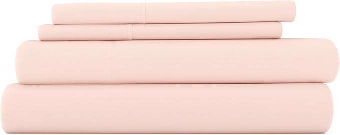 Linen Market Bed Sheets for Twin Size Bed (Blush) - Sleep Better Than Ever with These Soft and Cooling Twin Sheets - Deep Pocket Fits 16" Thick Beds - 3 Piece Twin Sheet Set