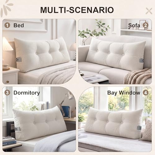 Gnostik Headboard Pillow Twin/Twin XL, Daybed Backrest Cushion - Image 5