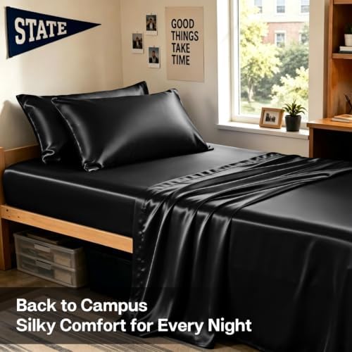 MR&HM Satin Pillowcase 2 Pack, Queen Size 20"x30" - Image 5