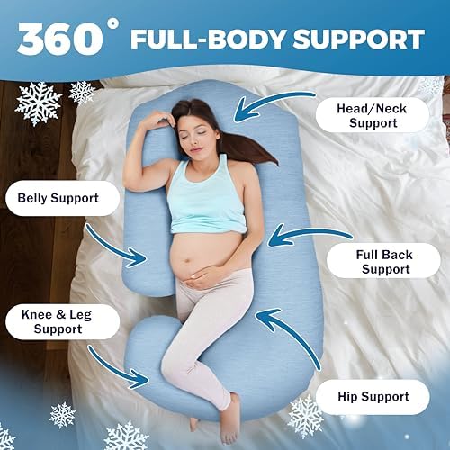 Pregnancy Pillows for Sleeping – 57-Inch Maternity Pillow for Pregnant Women - Image 3
