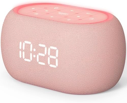ANJANK White Noise Sound Machine Alarm Clock by ANJANK