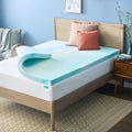 Linenspa 3 Inch Swirl Gel Memory Foam Mattress Topper, Twin XL Size – Cooling by Linenspa
