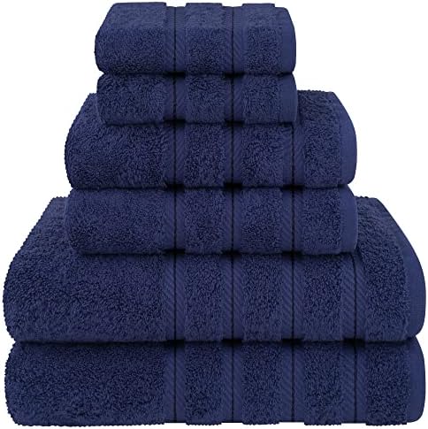 American Soft Linen 100% Cotton Luxury Turkish Towels, 6 Piece Towel Set by AmericanSoftLinen