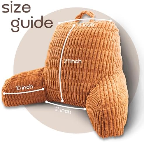 Reading Pillows for Bed Back Rest Pillow for Sitting up - Image 4