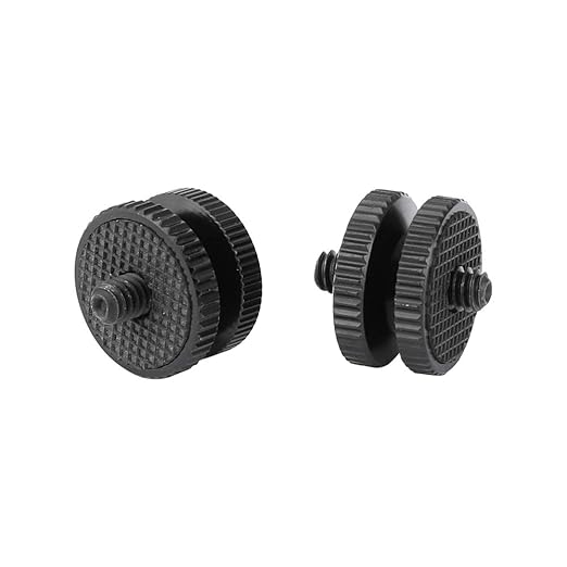 CAMVATE 1/4"-20 Male Thread Screw Double End (2 Pieces) - 2417