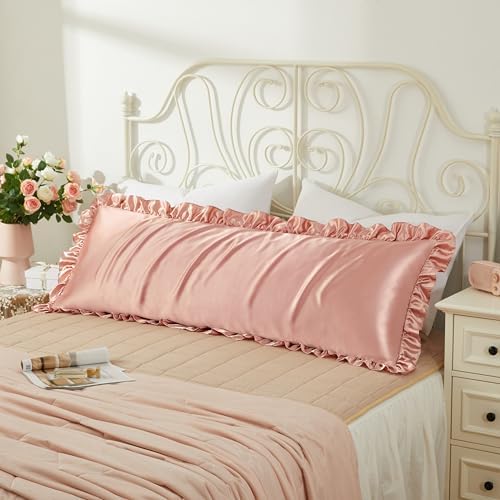 Rose Gold Satin Pillowcases Body Pillow - Image 2