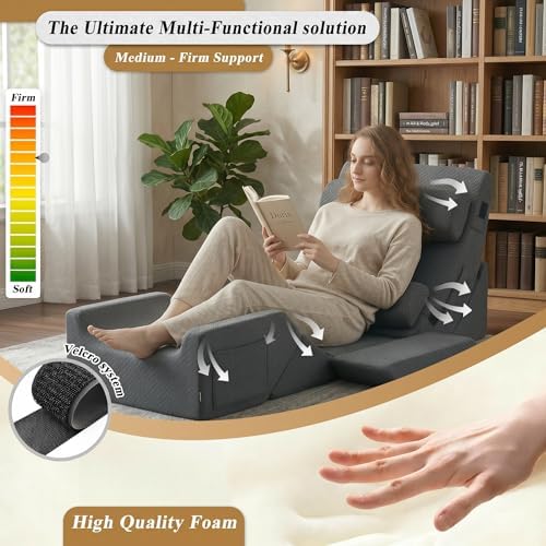 Axelrod 9PCS Orthopedic Bed Wedge Pillow Set, Post Surgery Foam - Image 5