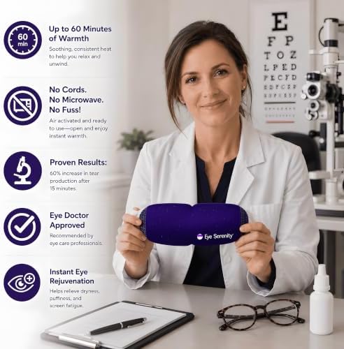 Eye Serenity Steam Eye Mask, Heated Eye Mask Fast Relief - Image 4