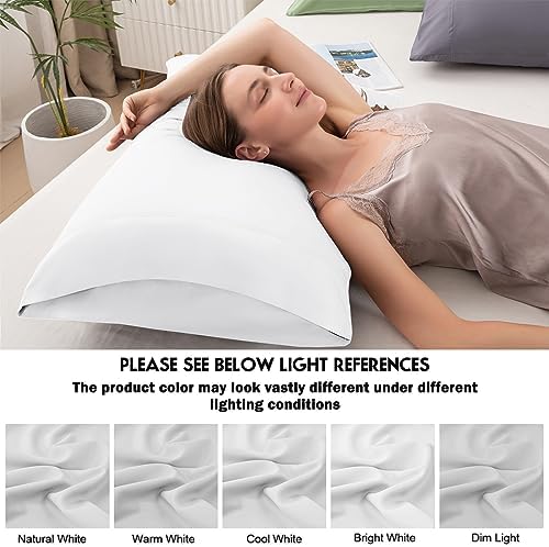 Pillowcases Queen Size 2 Pack, Cooling Viscose from Bamboo Pillow Cases - Image 6
