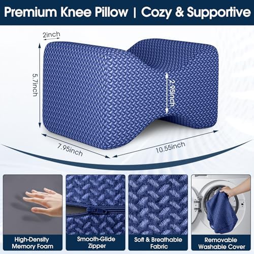 BlissTrends Memory Foam Knee & Leg Pillow - Image 2