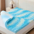 BDEUS 2 Inch Mattress Topper 7-Zone Memory Foam Mattress Topper Pressure by BDEUS