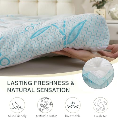 SHOUREN 4 Inch Mattress Topper Queen Size, 2100 GSM Pillow Top - Image 5