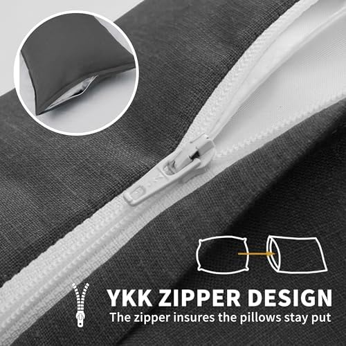 CHUFFED Linen Pillow Cases 2 Pack 100% Linen King Size Pillowcases, Breathable - Image 4