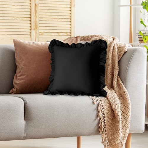 KKJIAF 2 Pack Ruffle Pillow Cases 26x26 Inches - Image 5