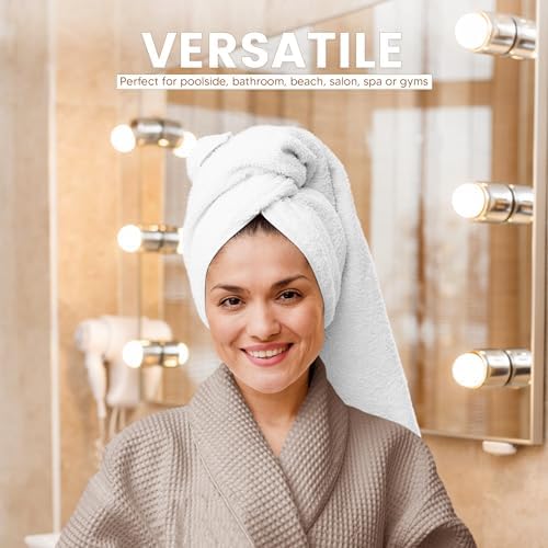 Towel and Linen Mart 100% Cotton 12 Pack Bath Towel Set, Quick Dry, Super Absorbent, Light Weight, Soft, (27 x 54 Pack of 6) (27 x 54 12 Pack, Plum, Pink, Beige, Grey, White, Peach) - Image 3