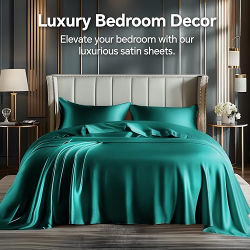 BEDELITE Satin Sheets Twin XL Size Bed Set, 3 Pieces - Image 2