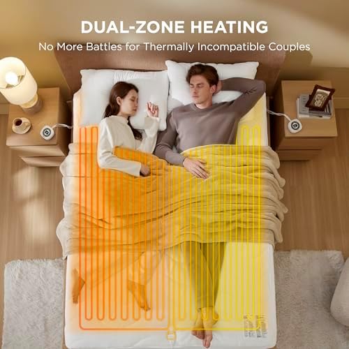 Bedsure Heated Mattress Pad King Ultra Soft Bed Warmer, Plush Coral Fleece - Image 6