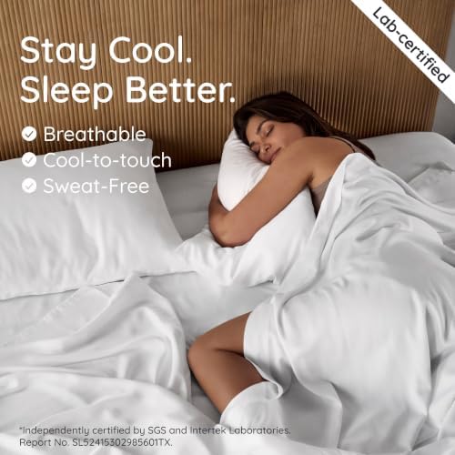 Bambaw 100% Viscose Derived from Bamboo Sheets Queen Size Deep Pocket Set – - Image 3