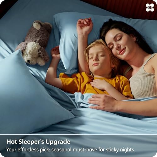 Bedsure PureWoven 100% Rayon Derived from Bamboo, King Size Sheets Set - Image 2