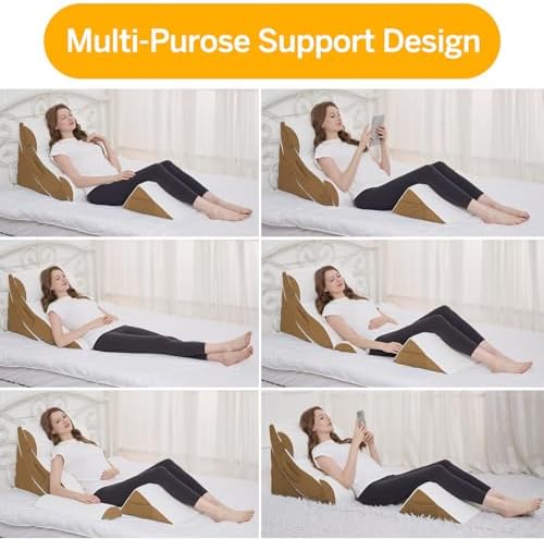 Wedge Pillow Set for After Surgery – 5PCS Orthopedic Bed Wedge Pillow Set for - Image 6
