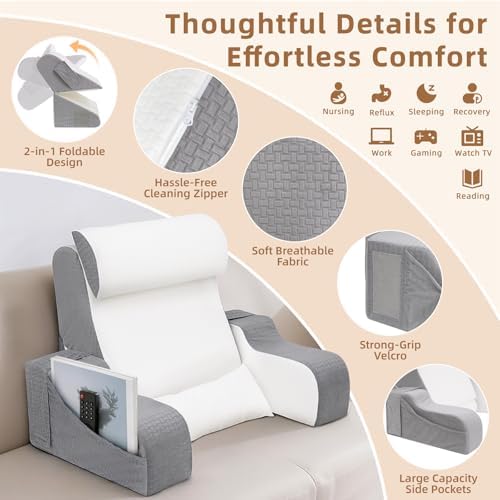 Foldable Reading Pillow for Sitting in Bed Adult - Image 6