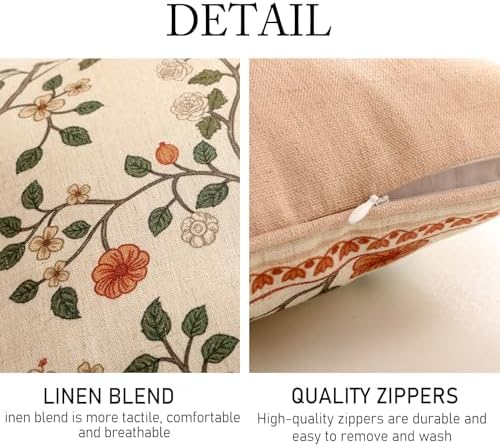 ISAENNE Designer Elegant Linen Throw Pillow Cover - Image 5