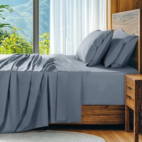 SONORO KATE 1000 Series 100% Egyptian Cotton Twin Sheets, Extra Deep Pocket by SONOROKATE
