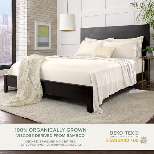 Pure Bamboo Full Sheets, Genuine 100% Organic Viscose Derived from Bamboo Bed - Image 2
