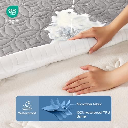 BEDLORE Waterproof Mattress Protector, King Size Mattress Pad - Image 3
