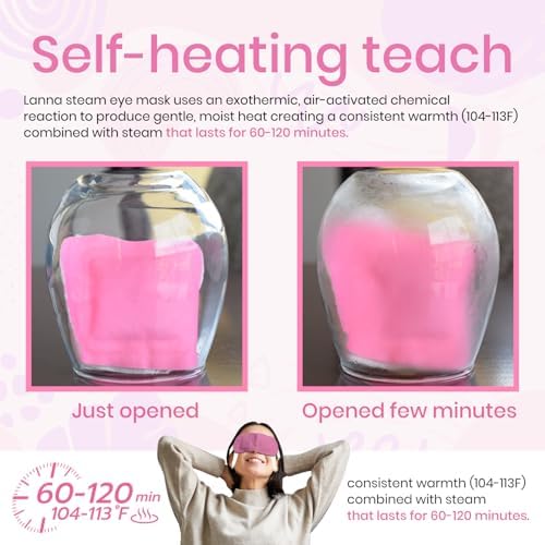 LANNA Heated Steam Eye Mask, Disposable 120 Minutes - Image 6