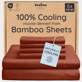 Bambaw 100% Viscose Derived from Bamboo Sheets Queen Size – 6pcs Queen Sheet by Bambaw