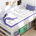 Dorm Room Essentials Dual Layer 4 Inch Memory Foam Mattress Topper Full XL by ChiXpace