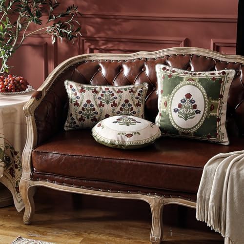 ISAENNE Elegant French Linen Throw Pillow Cover - Image 5