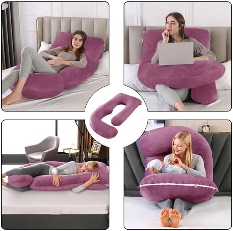 Pregnant Pillows for Sleeping, 70 Inch u Shaped Pillow Maternity Pillow - Image 6
