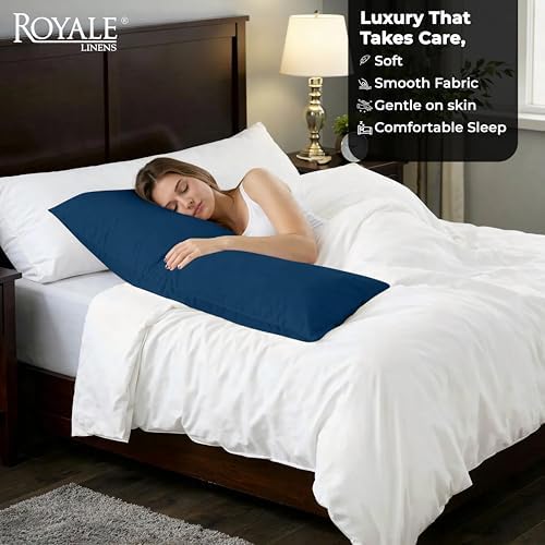 ROYALE LINENS Microfiber Body Pillow Cover - Image 3
