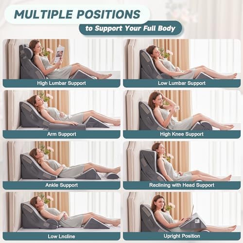 Yojoker 4pcs Orthopedic Bed Wedge Pillow Set - Image 3