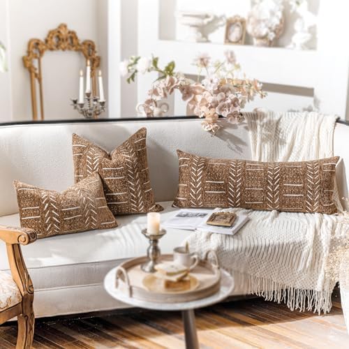 BlissBlush Decorative Throw Pillow Covers 20X20 Set of 2, Cozy Soft Accent - Image 4