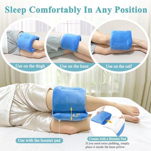 Knee Pillow for Side Sleepers, Leg Support Pillow Cushion for Side Sleeping - Image 4