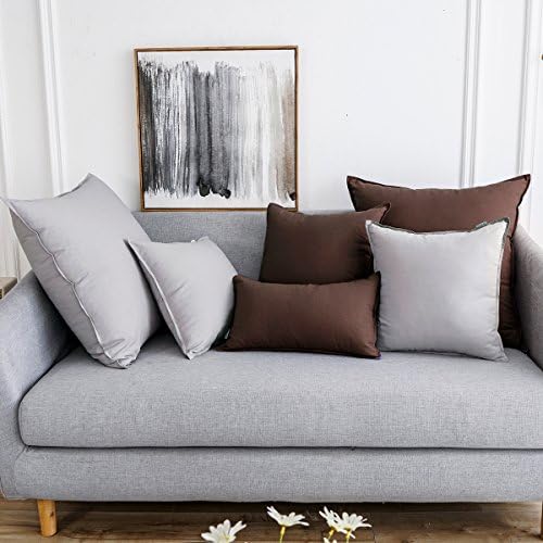 Jeanerlor Solid Cotton Linen Decoration Toss Throw Pillow Sham Cushion Case - Image 5